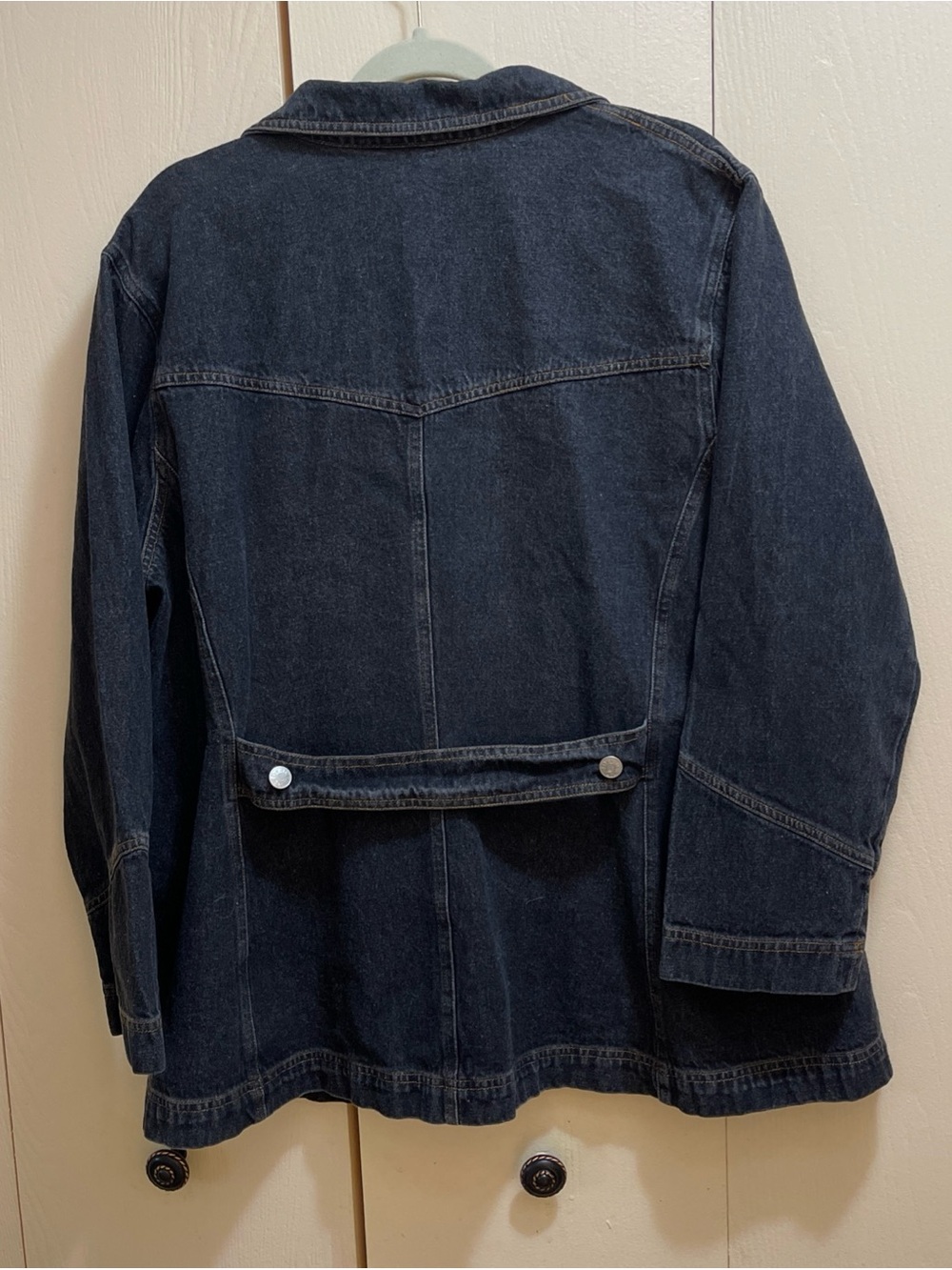 Denim & Co Black Jean Jacket 1X - Picture 6 of 6